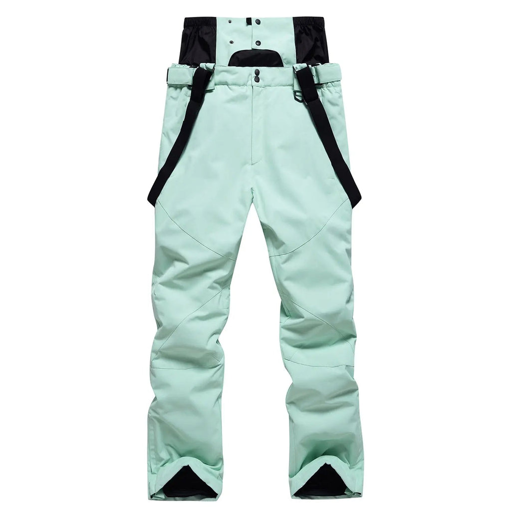 Solid Color Unisex Detachable Ski Bibs & Pants Windproof Outdoor Pants