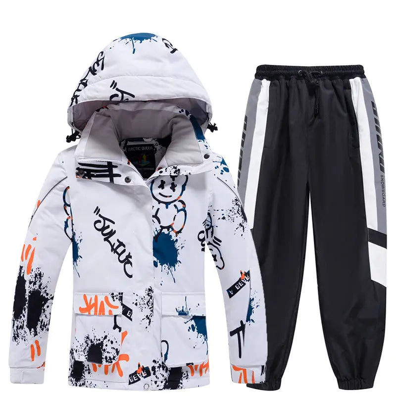 Kids Comfortable Ski Jacket & Sports Pants Set