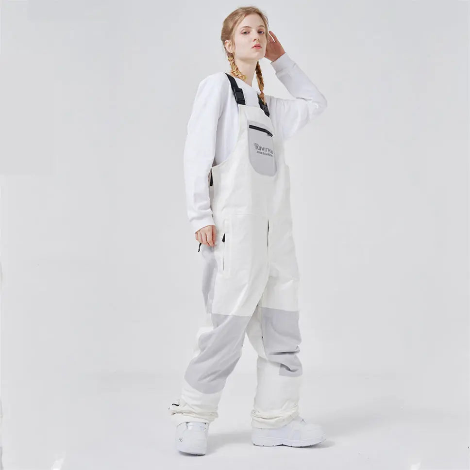 Hotian Colorblock Women Insulated Snow Snowboard Bibs