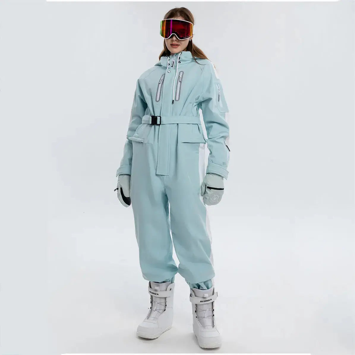 Loose Fit Ski Snowboarding Jumpsuits One Piece Snow Suits