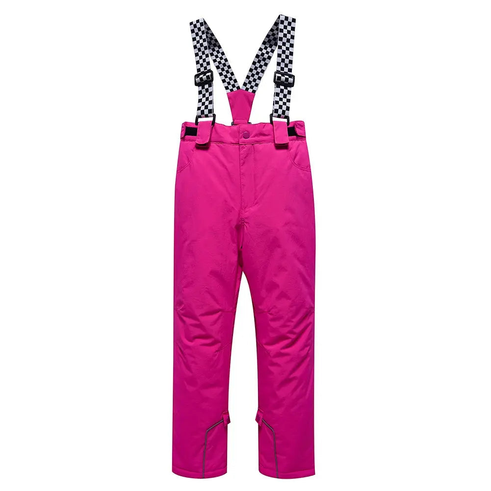 Kids Outdoor Ski Bibs Pants Waterproof Snow Pants