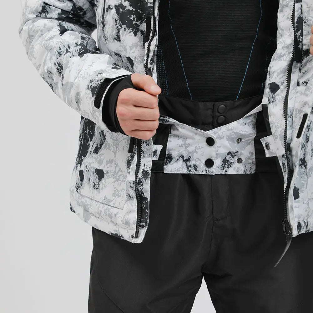 Hotian Men Insulated Skiing Shell Jacket Hooded