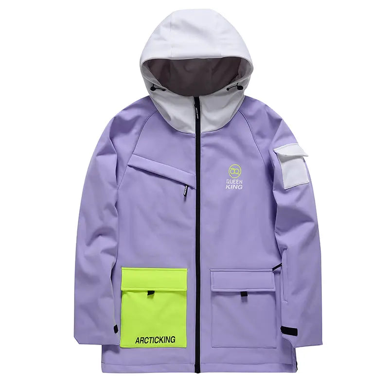 Casual Men Ski Insulated Cargo Jacket High Quality Ski Coat 