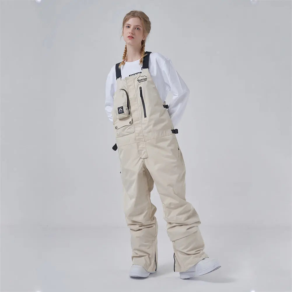 Women Insulated Snow Snowboard Bibs Pants