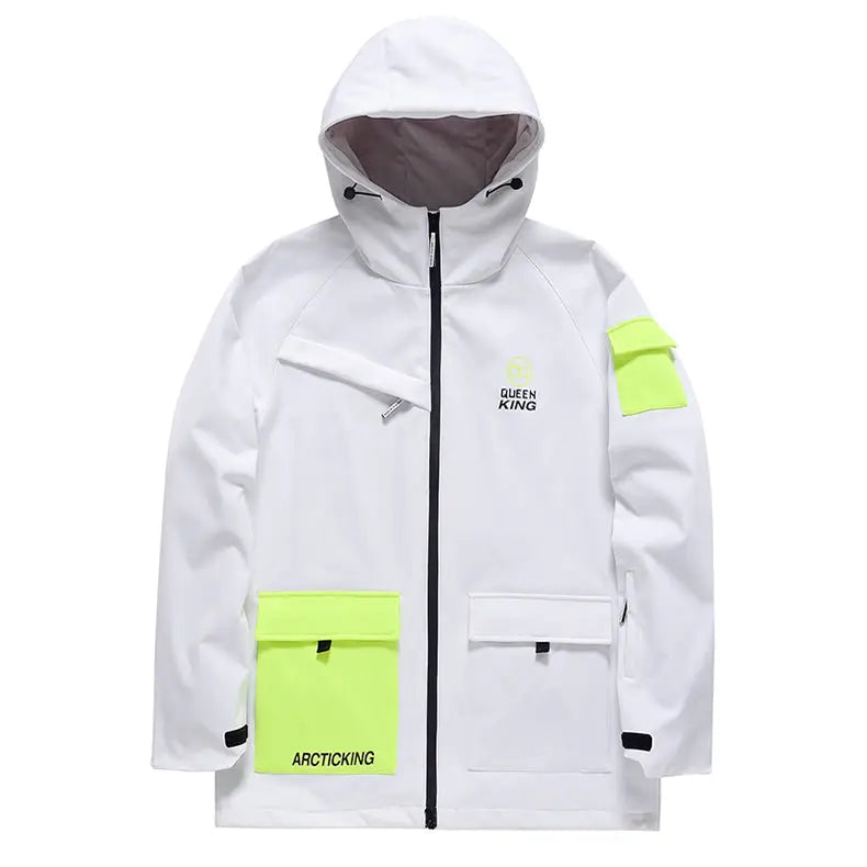 Unisex Mountain Adventure Snow Jacket Side Zipper Design Snow Coat