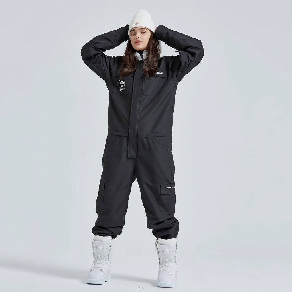 Adult One Piece Ski Suits Waterproof Winter Snowsuits