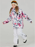 Kids Outdoor Ski Jacket & Pants Set Insulated Snowboard Outwear