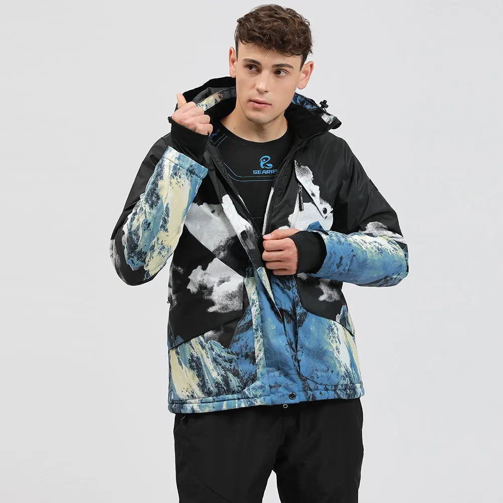Men Insulated Snowboarding Snow Shell Jacket