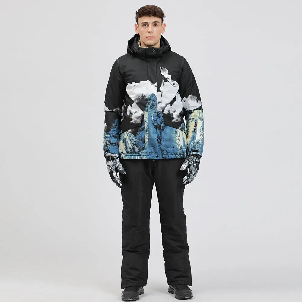 Men Insulated Snowboarding Snow Shell Jacket