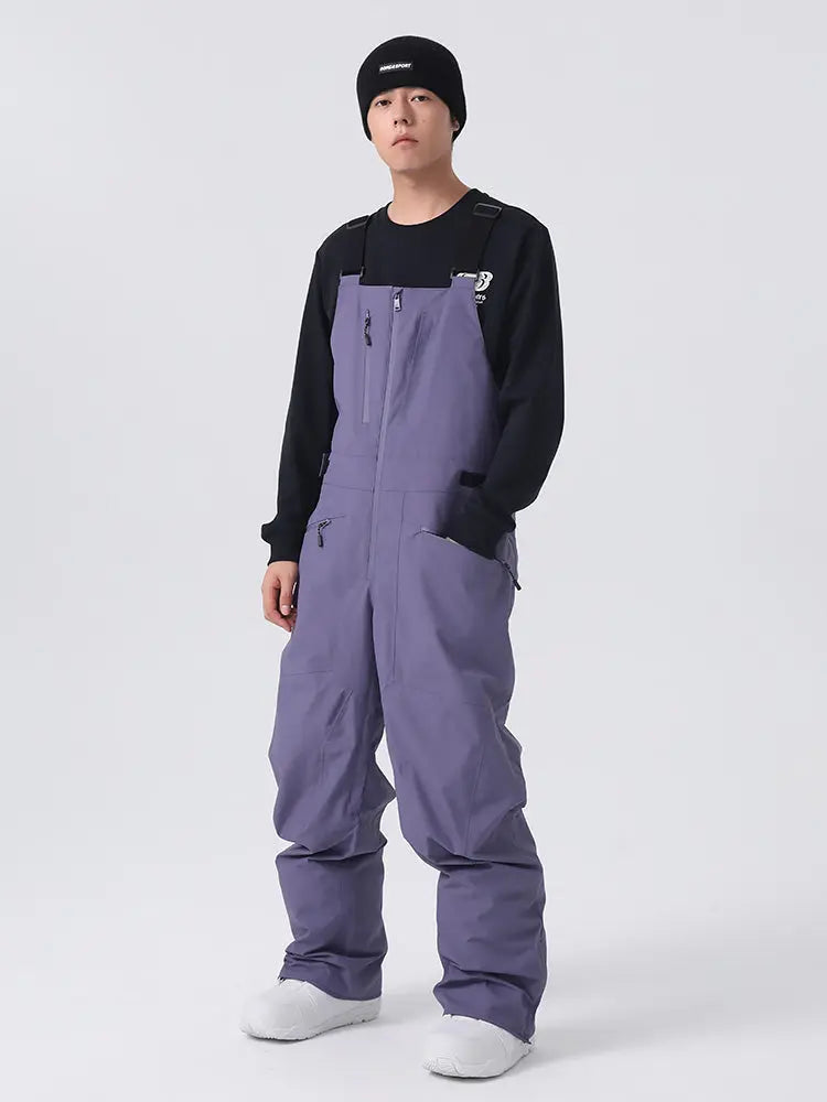 Men’s Classical Ski Overalls for Winter Leisure Snowboard Pants