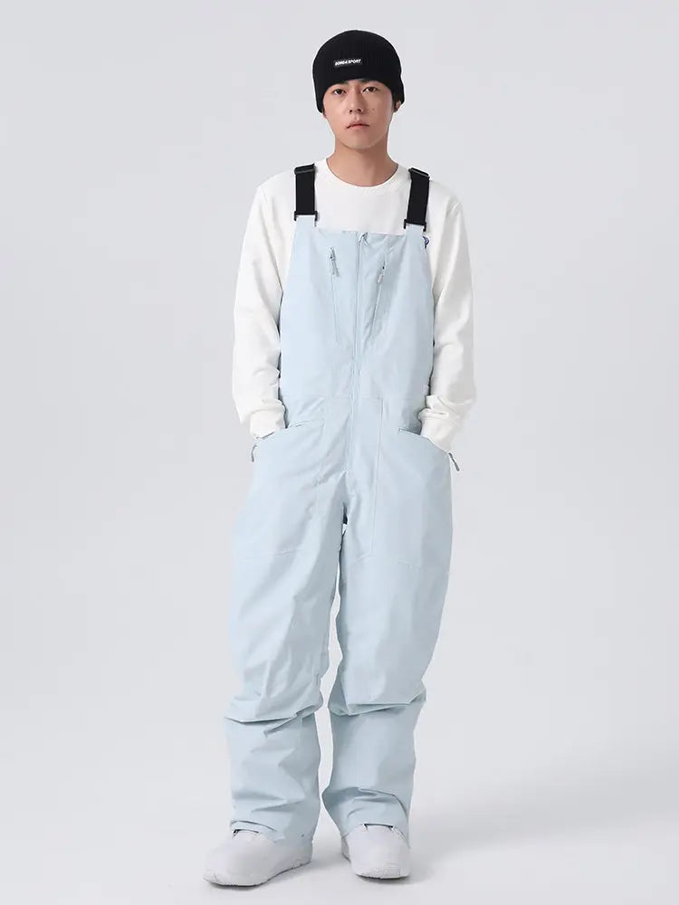 Men’s Classical Ski Overalls for Winter Leisure Snowboard Pants