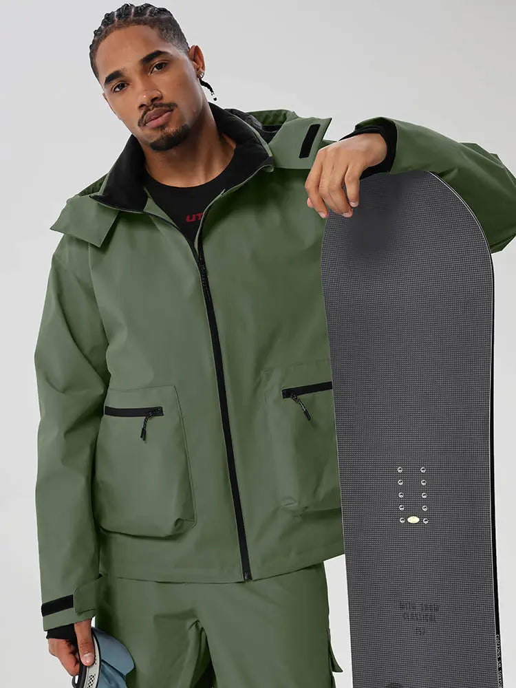 Men's Relaxed Snow Jacket with Inner Snow Skirt