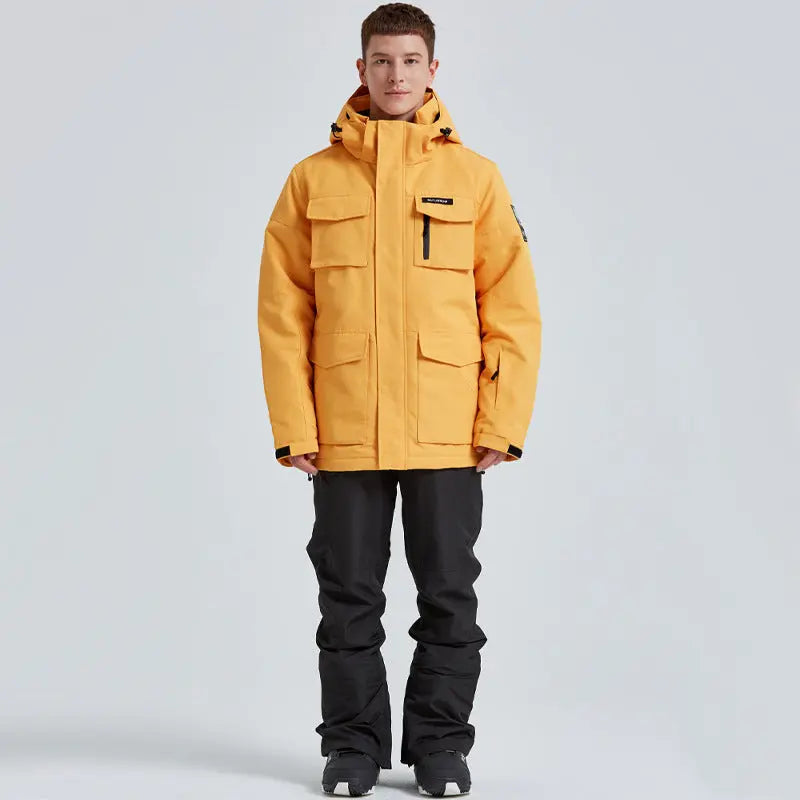 Men's Ski Jacket and Pants Set Winter Outdoor Ski Suit