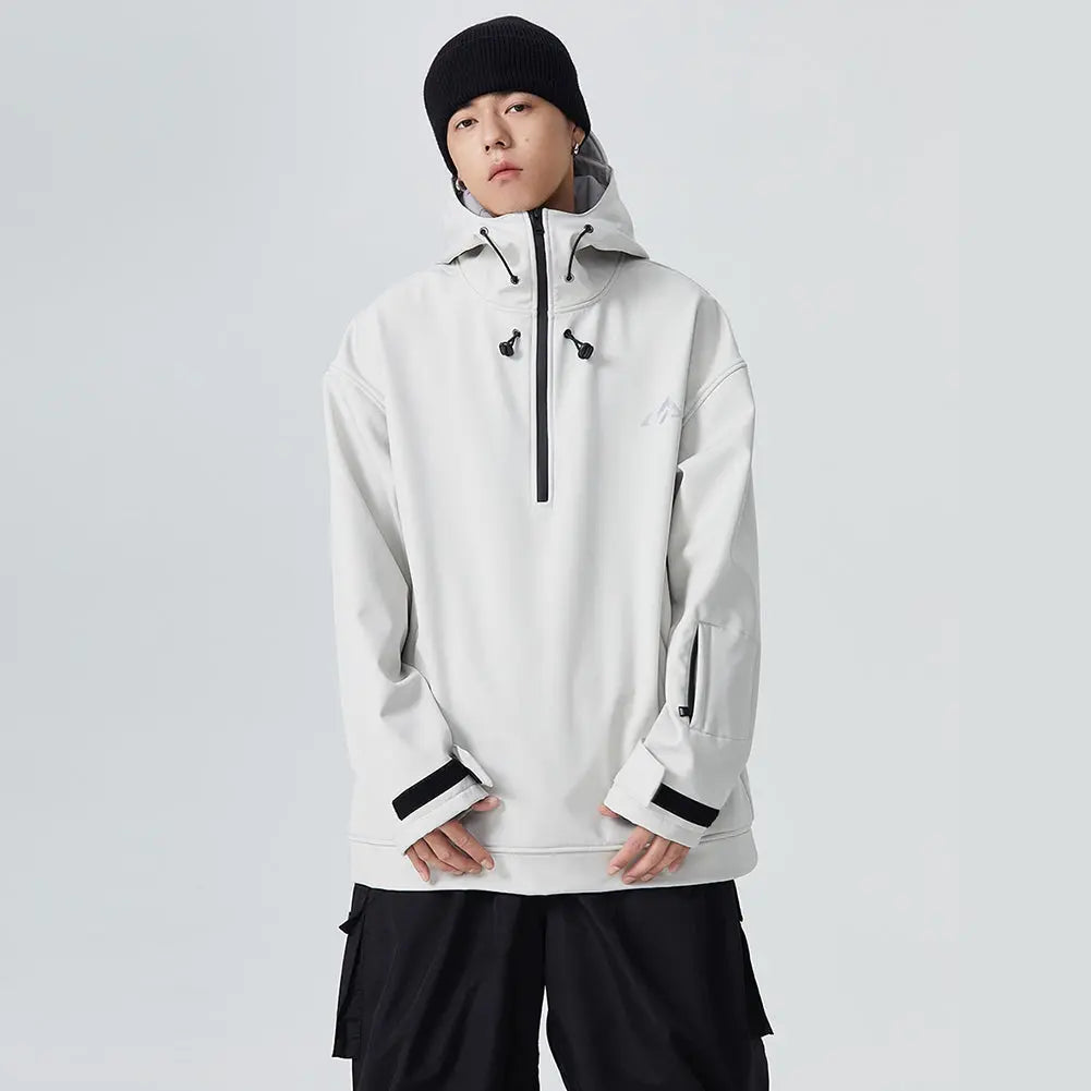 Men's Snowboard Anorak Jacket Outdoor Winter Hoodie