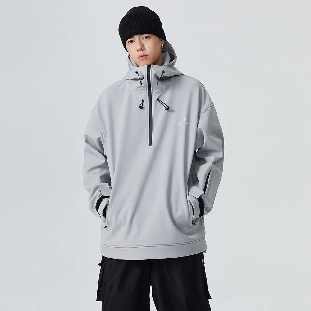 Men's Snowboard Anorak Jacket Outdoor Winter Hoodie