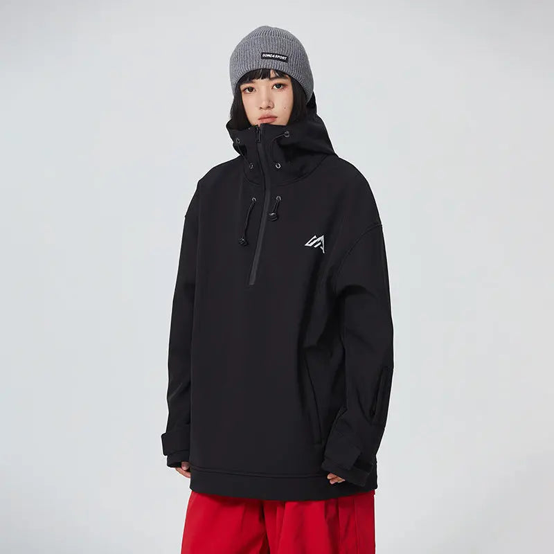 Men's Snowboard Anorak Jacket Outdoor Winter Hoodie