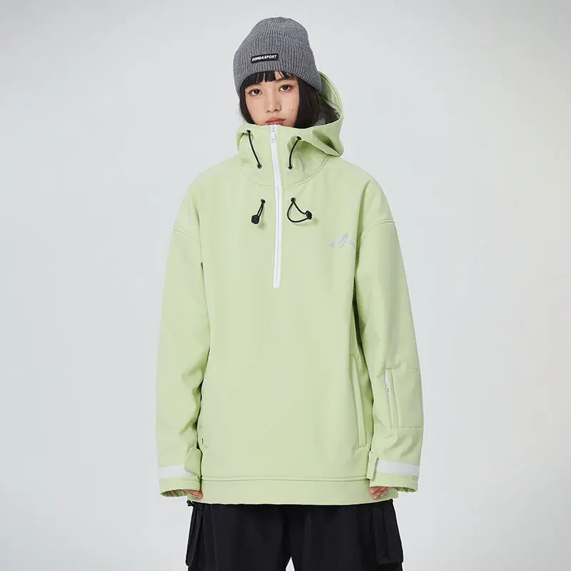 Men's Snowboard Anorak Jacket Outdoor Winter Hoodie