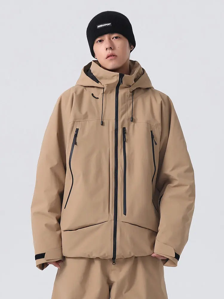 Men's Sporty Snowboarding Jacket All-Conditions Baggy Snow Jacket