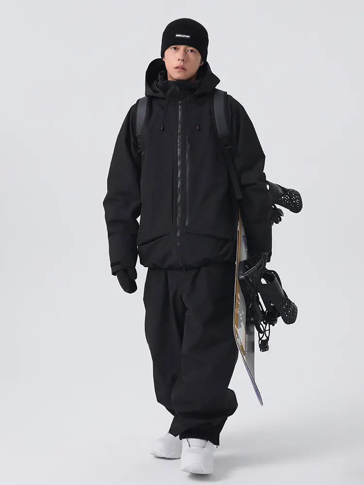 Men's Winter Essential Snow Suits Baggy Style Snowboarding Outwear