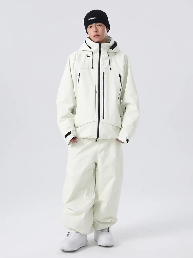 Men's Winter Essential Snow Suits Baggy Style Snowboarding Outwear