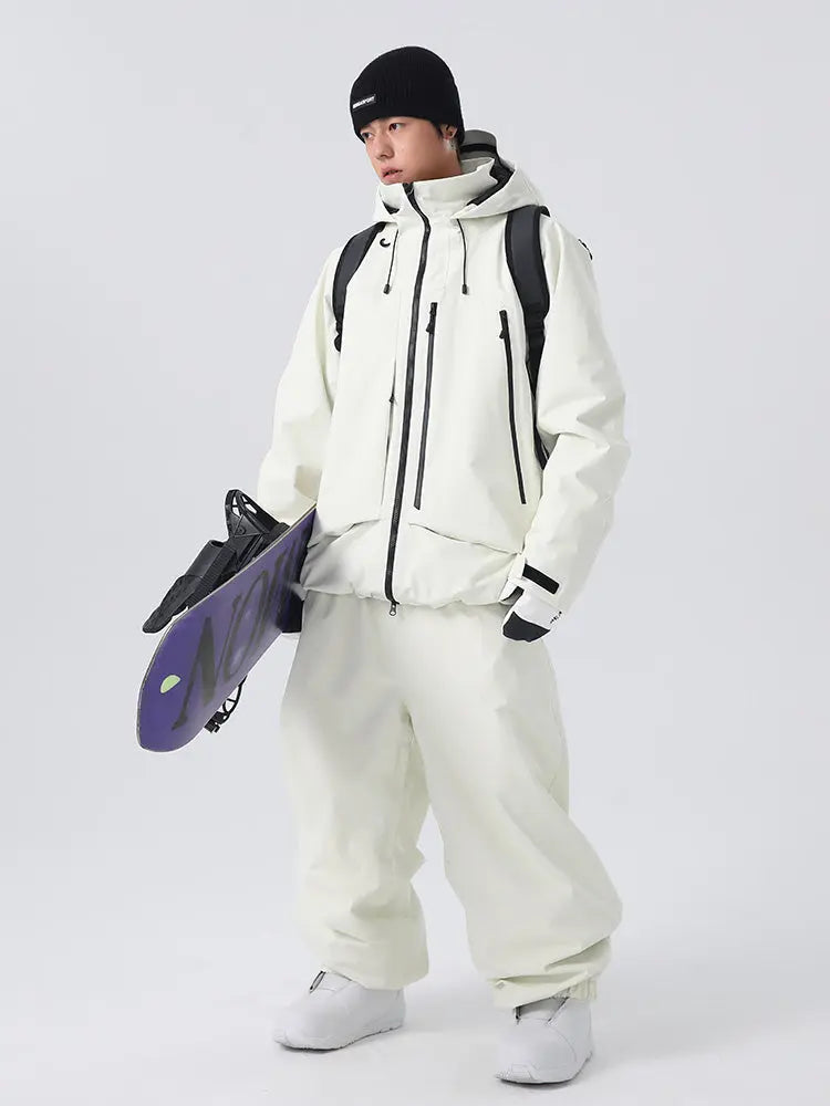 Men's Winter Essential Snow Suits Baggy Style Snowboarding Outwear
