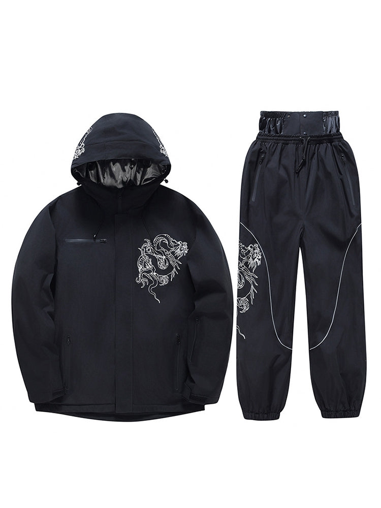 Unisex Insulated Oversized Snowboard Jacket and Pants
