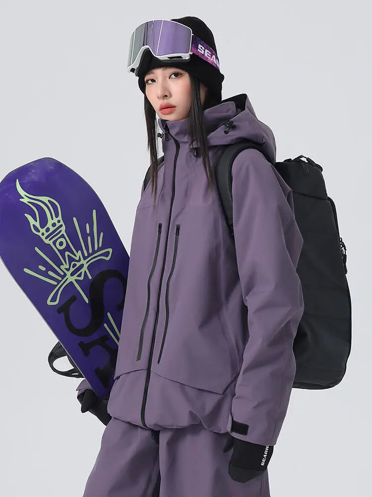 Searipe 3L Snowline Jacket Insulated Solid Color Snowboard Jacket