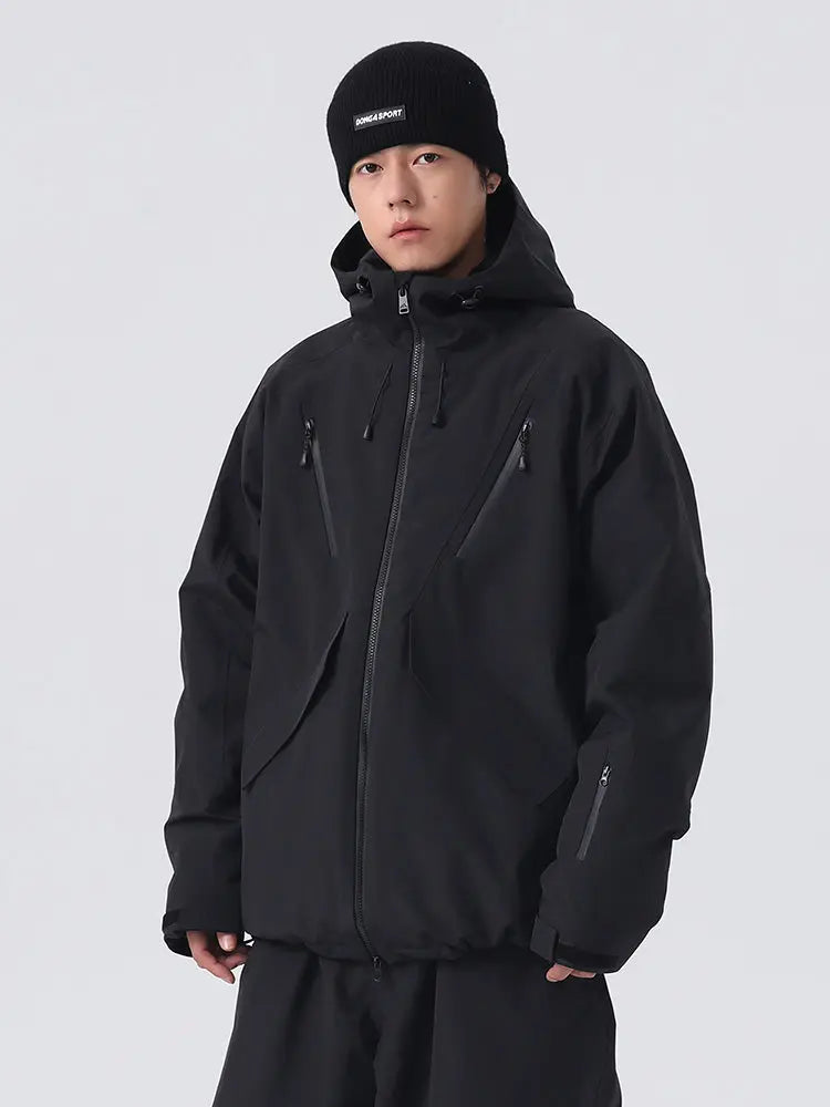 Searipe Unisex All-Weather Baggy Snow Jacket for Winter