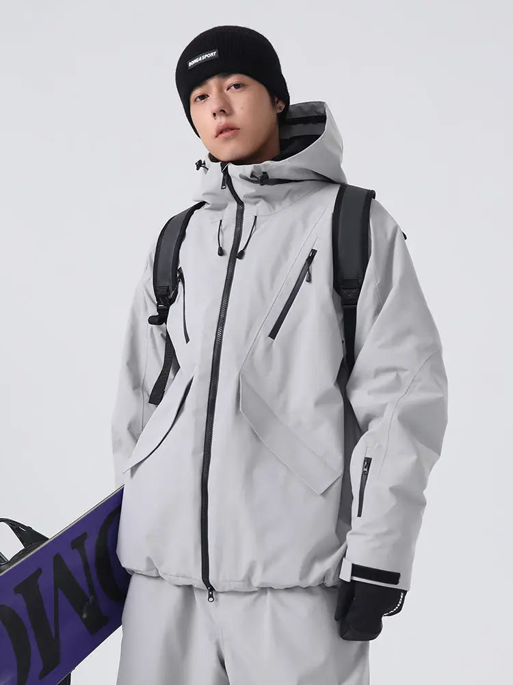 Searipe Unisex All-Weather Baggy Snow Jacket for Winter