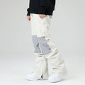 Slim Fit Spliced Snow Pants Outdoor Sports Trousers