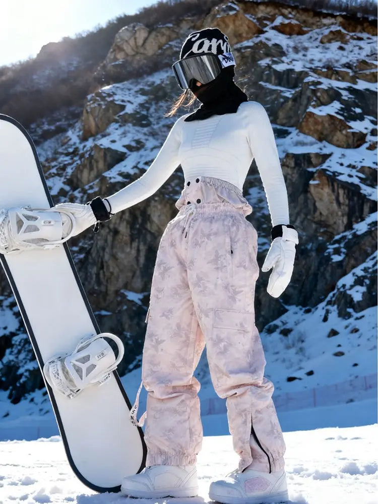 Unique Windproof Ski Suit Set for Winter Printed Sports Wear
