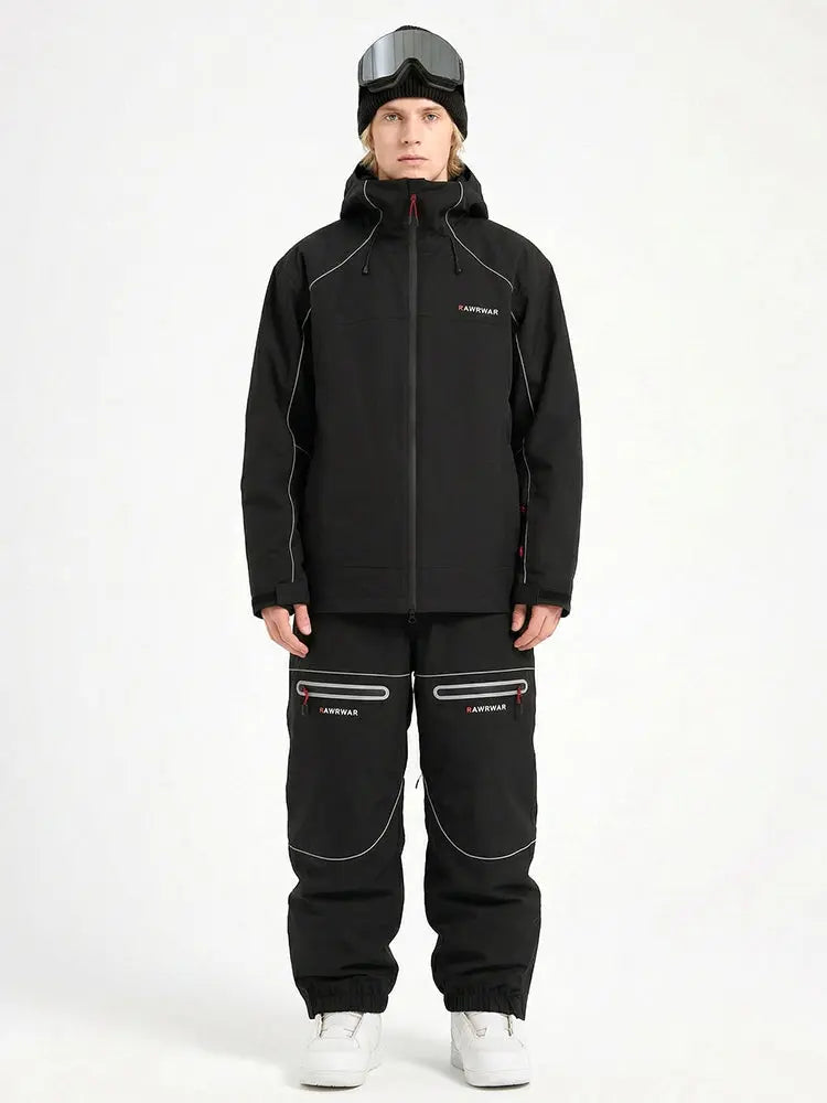 Unisex 3L Hard Shell Ski Suit Set Winter Jacket & Pants