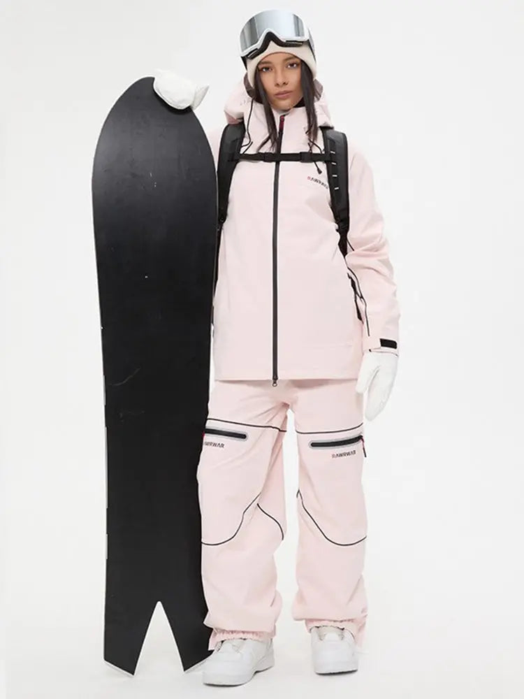 Unisex 3L Hard Shell Ski Suit Set Winter Jacket & Pants