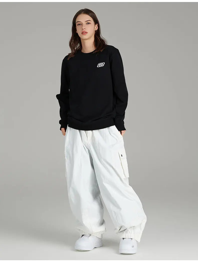 Unisex Baggy Snowboard Pants Soft Shell Cargo Ski Pants