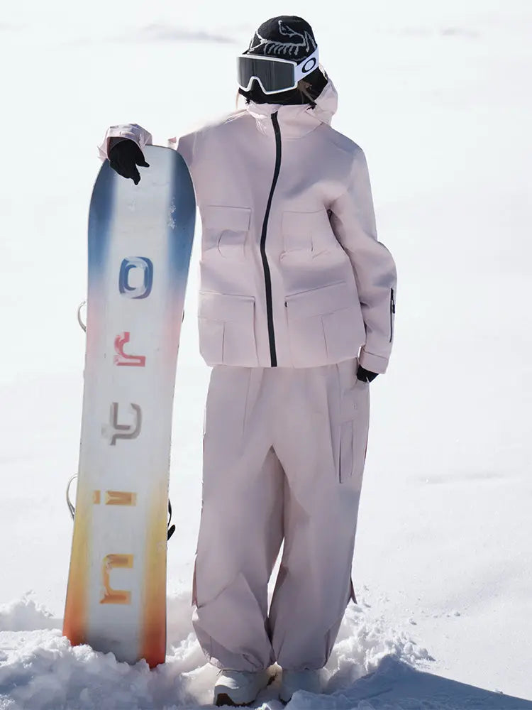Unisex Brightly Colored 2 Pieces Snowsuits Adventure Ski Wear