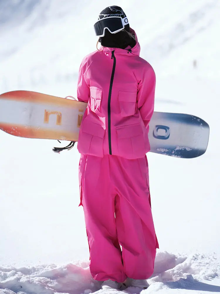 Unisex Brightly Colored 2 Pieces Snowsuits Adventure Ski Wear
