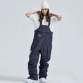 Unisex Denim Snow Bibs Pants