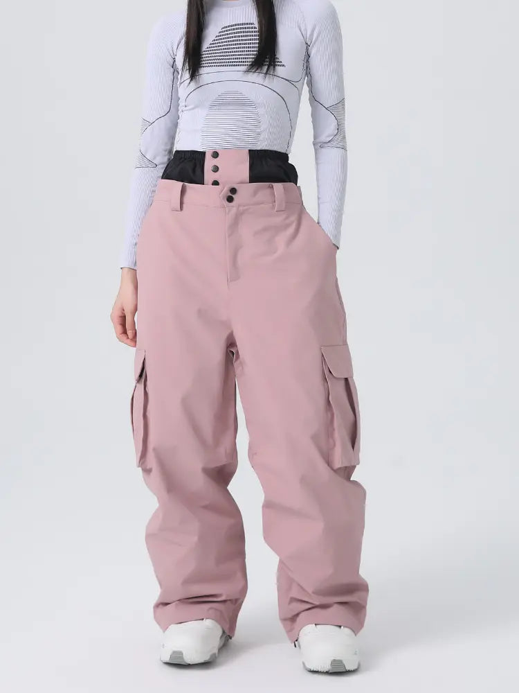 Unisex Insulated 3L Baggy Cargo Snow Pants
