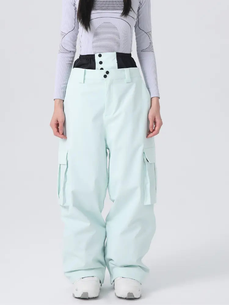 Unisex Insulated 3L Baggy Cargo Snow Pants