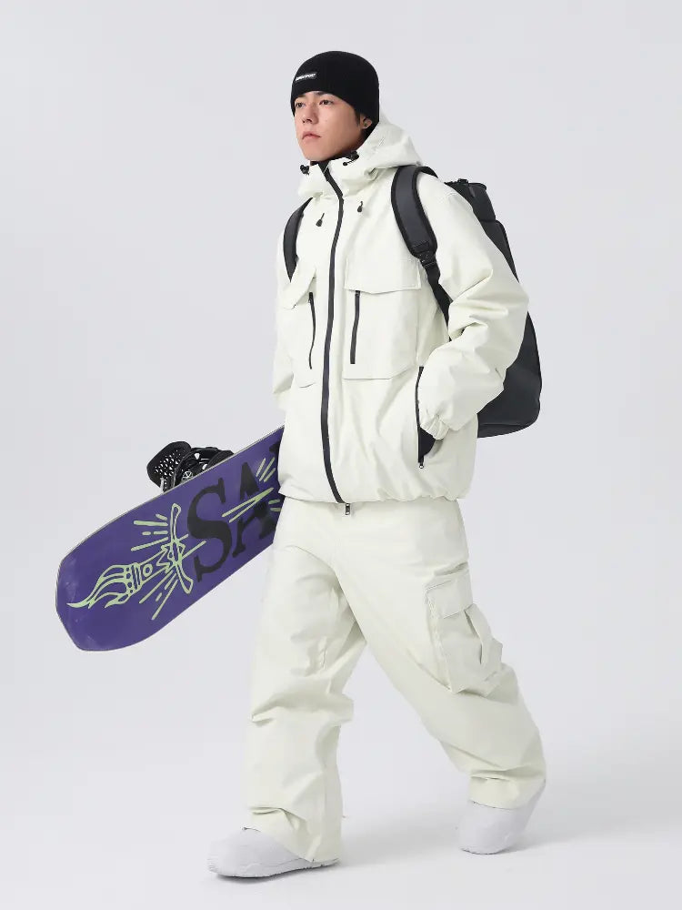 Unisex Insulated 3L Baggy Cargo Snow Pants