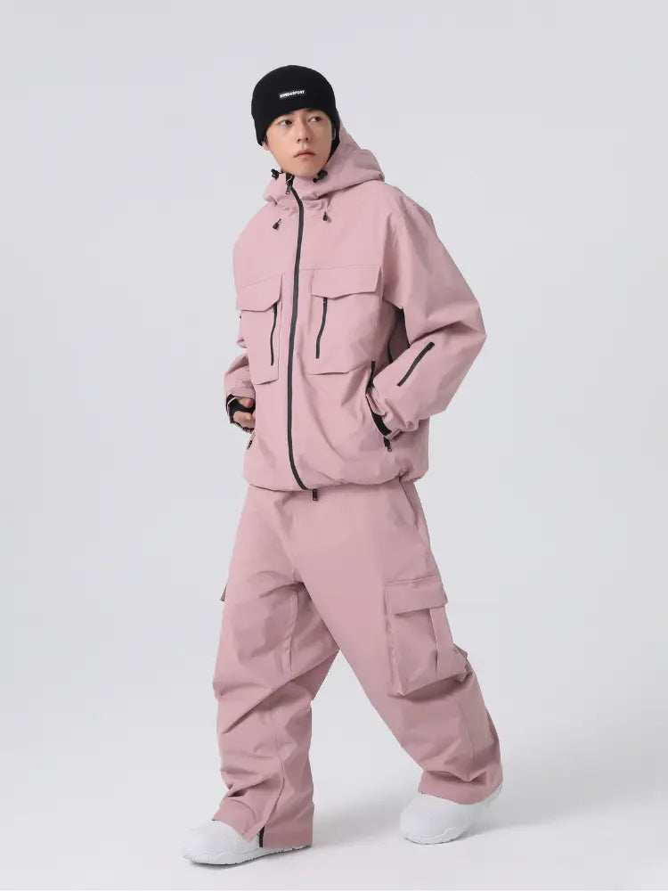 Unisex Insulated 3L Baggy Cargo Snow Pants