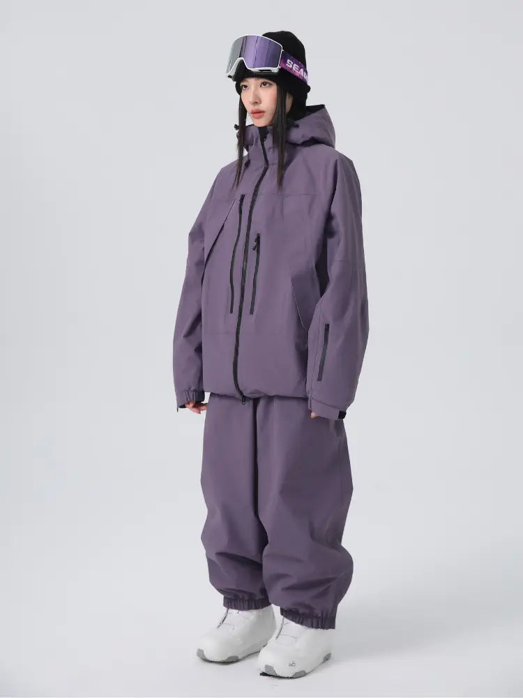 Unisex Insulated Ski Jacket Hooded Snowborad Sports Wear