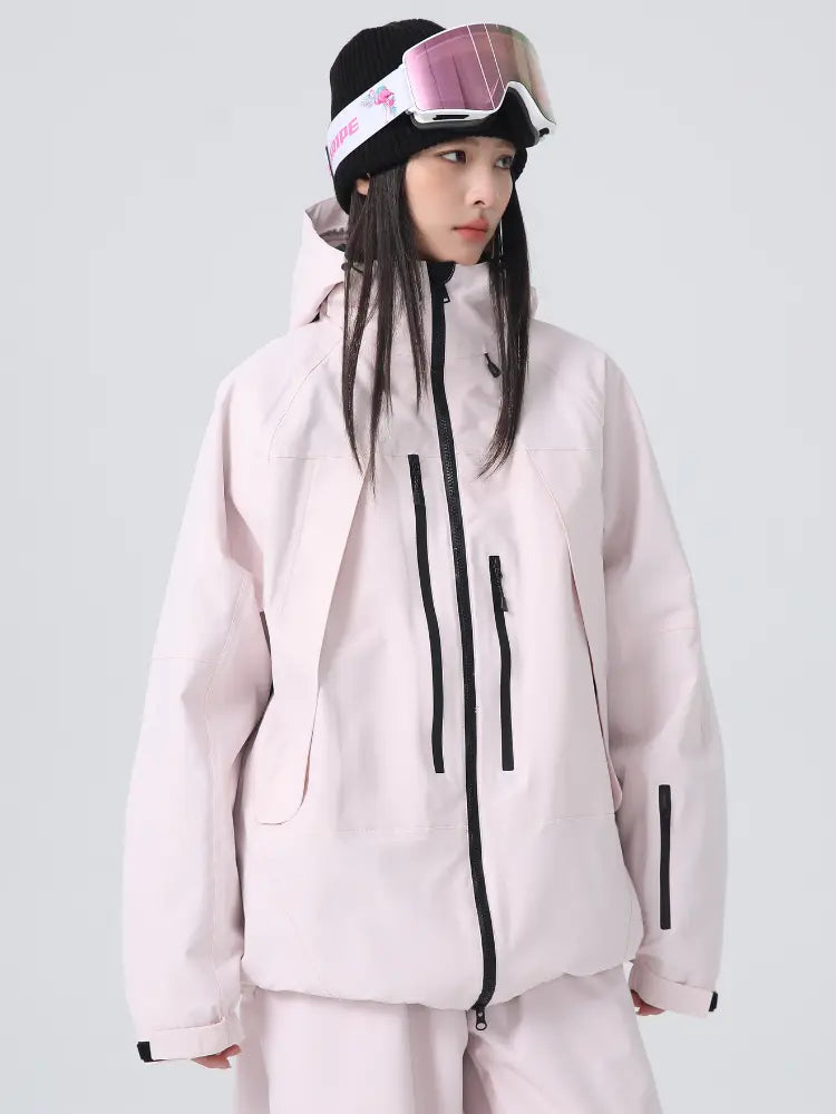 Unisex Insulated Ski Jacket Hooded Snowborad Sports Wear