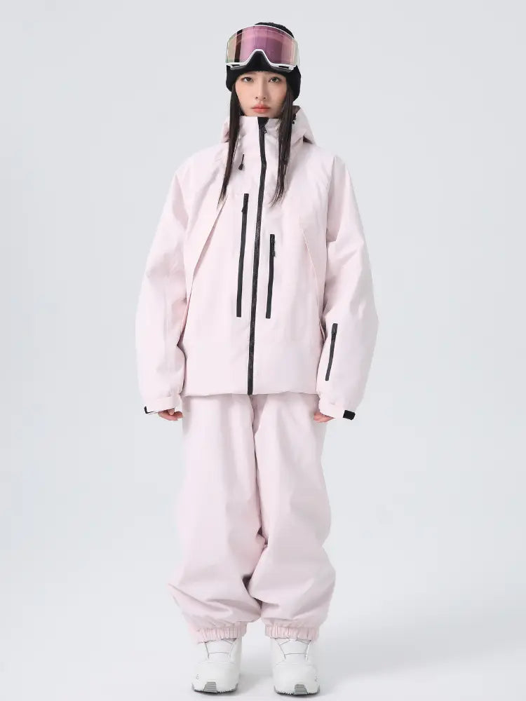 Unisex Insulated Ski Jacket Hooded Snowborad Sports Wear