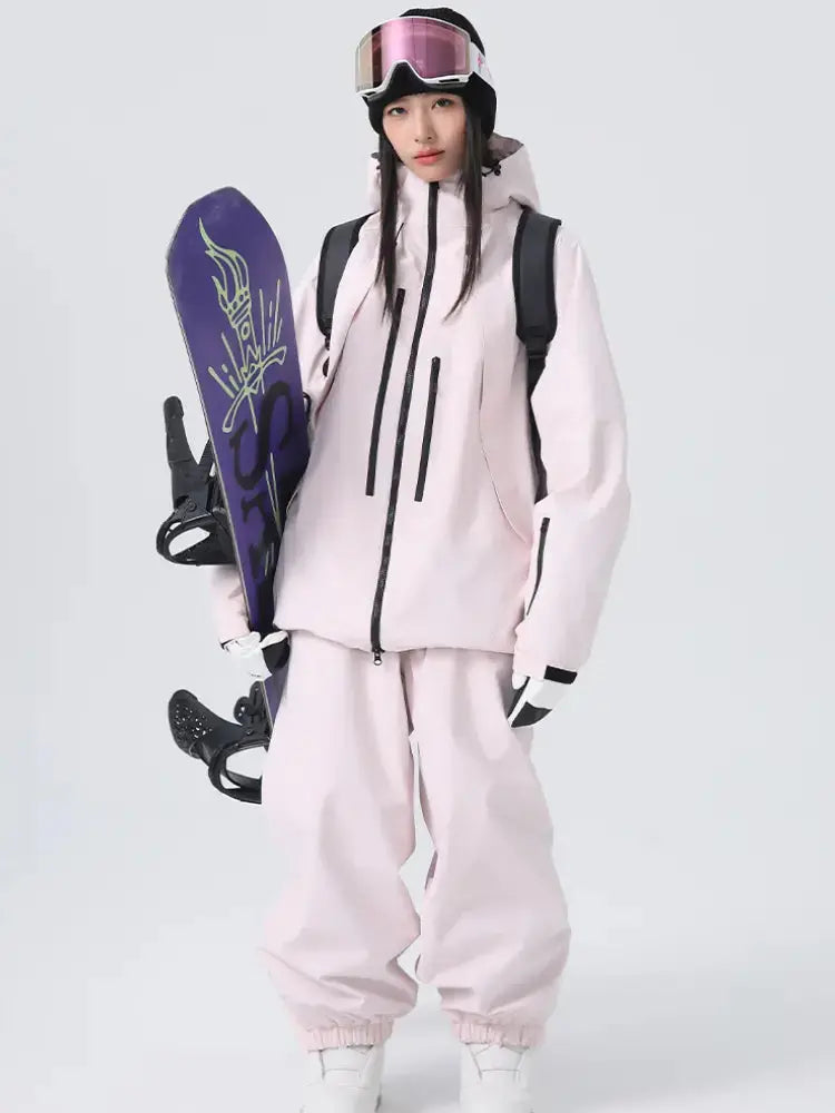 Unisex Insulated Ski Jacket Hooded Snowborad Sports Wear