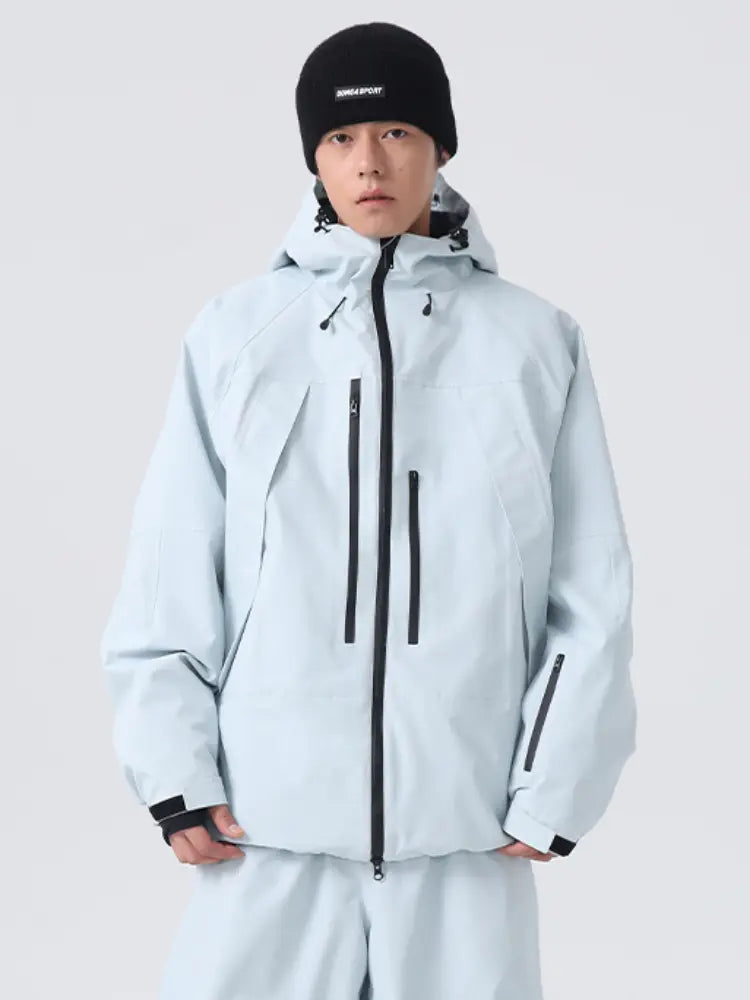 Unisex Insulated Ski Jacket Hooded Snowborad Sports Wear