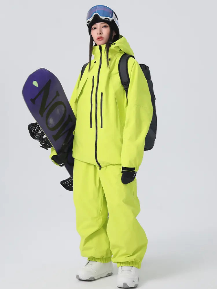 Unisex Insulated Ski Jacket Hooded Snowborad Sports Wear