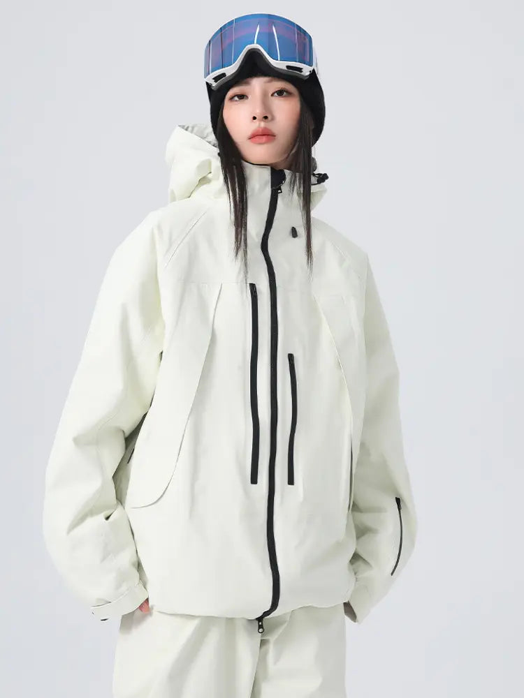 Unisex Insulated Ski Jacket Hooded Snowborad Sports Wear