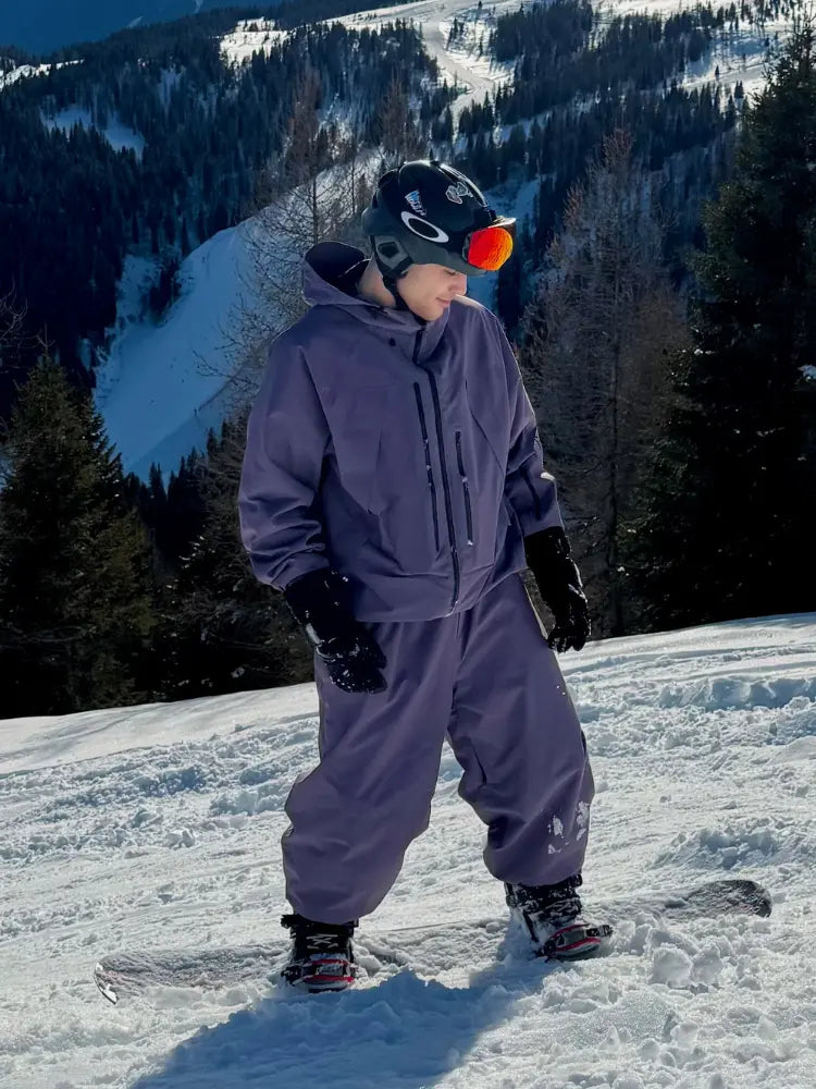 Unisex Insulated Ski Jacket Hooded Snowborad Sports Wear