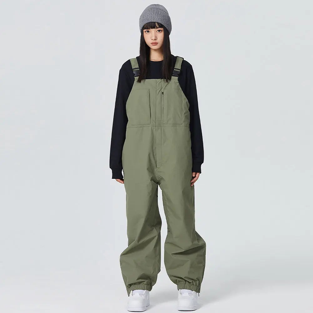 Unisex Insulated Snow Bibs Pants for Winter Outdoor Snow Overalls